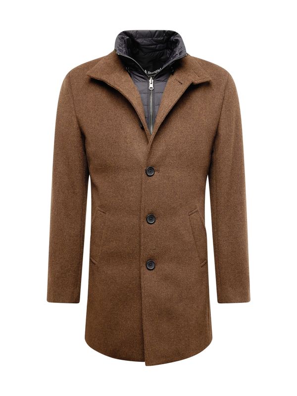Bruun & Stengade Bruun & Stengade Преходно палто 'Ontario'  кафяво / сиво