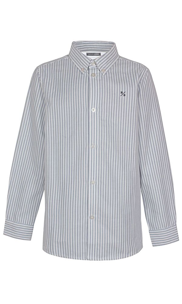 Bruuns Bazaar Kids Bruuns Bazaar Kids Риза 'Kaj-Holger'  опушено синьо / бяло