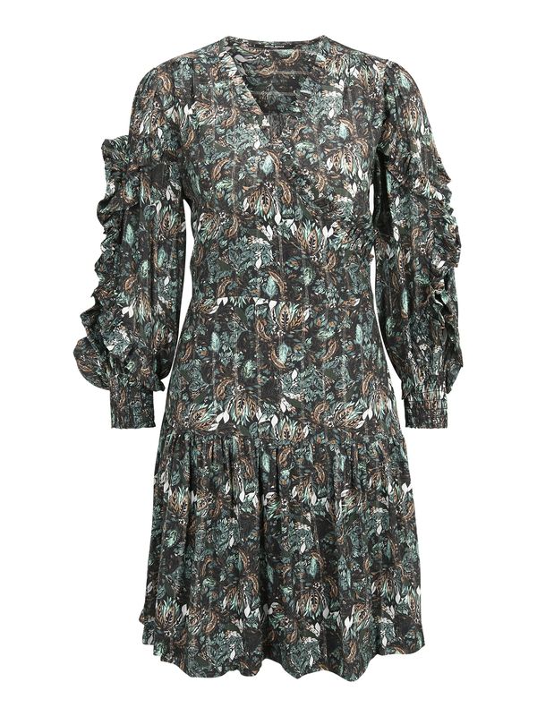 BRUUNS BAZAAR BRUUNS BAZAAR Рокля 'Hassel Naima'  камел / мента / тъмнозелено / бяло