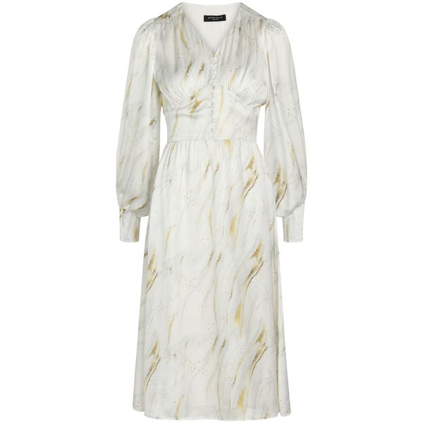 BRUUNS BAZAAR BRUUNS BAZAAR Вечерна рокля 'Bonnet Lenea'  цвят "пясък" / злато