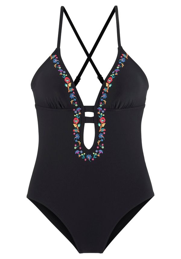 BUFFALO BUFFALO Бански костюм 'Flori'  пъстро / черно