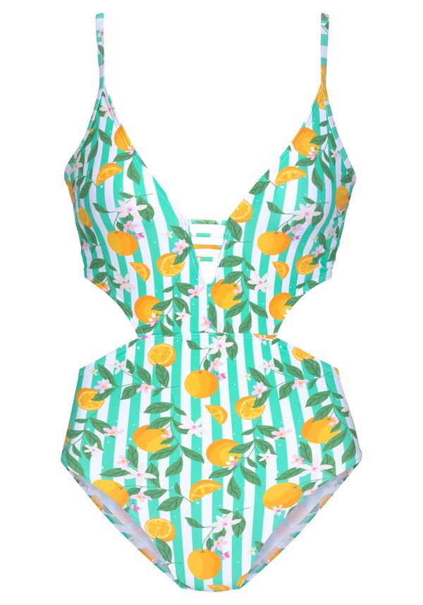 BUFFALO BUFFALO Бански костюм  мента / нефритено зелено / мандарина / мръсно бяло