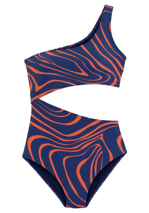 BUFFALO BUFFALO Бански костюм 'Monokini Dune'  синьо / оранжево