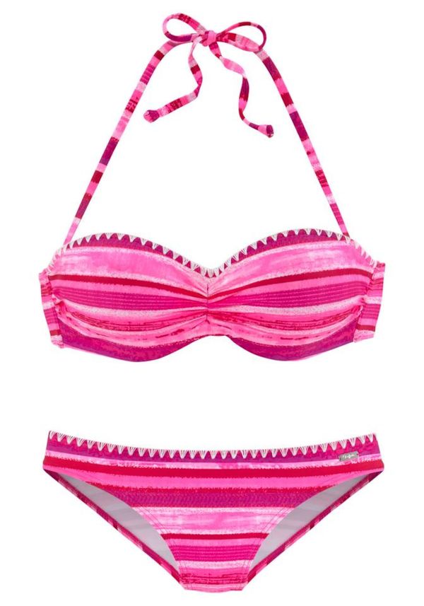 BUFFALO BUFFALO Бански тип бикини  розово / бяло