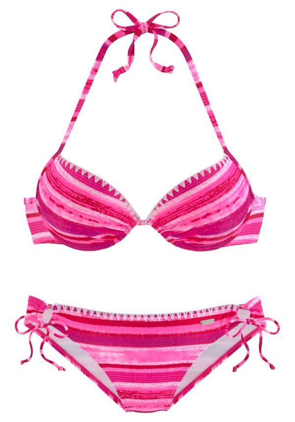 BUFFALO BUFFALO Бански тип бикини  розово / бяло