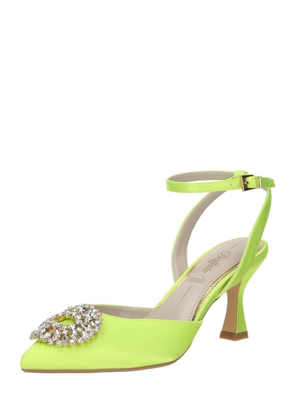 BUFFALO BUFFALO Дамски обувки на ток с отворена пета 'VICTORIA ICE'  светлозелено