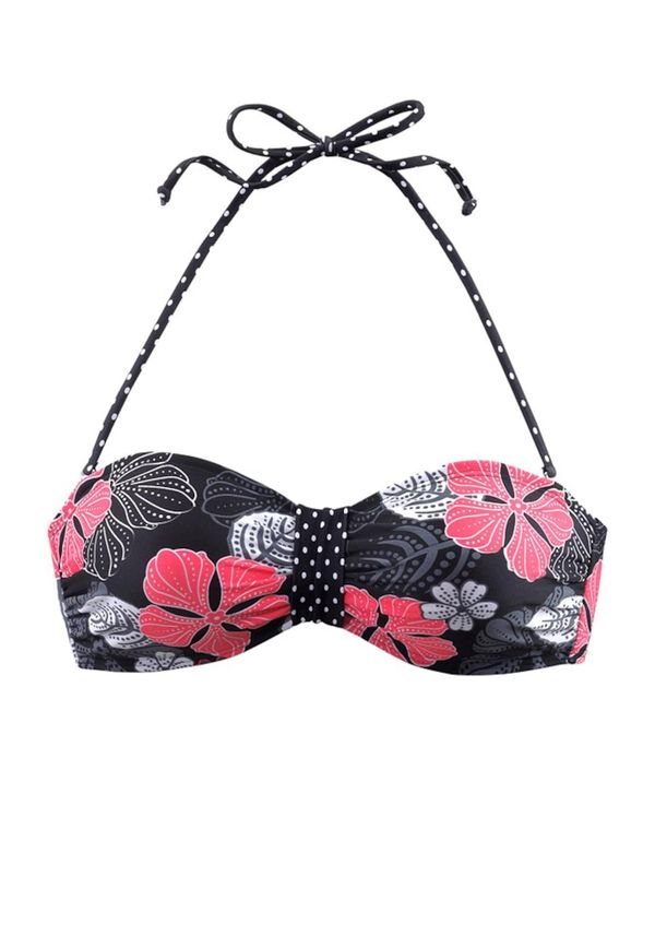 BUFFALO BUFFALO Горнище на бански 'City'  тъмнорозово / черно