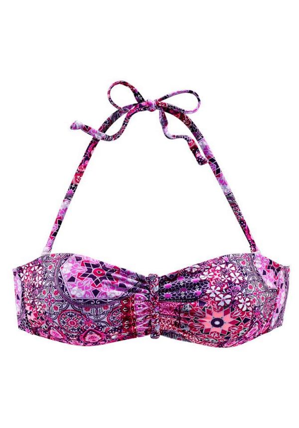 BUFFALO BUFFALO Горнище на бански 'Happy'  патладжан / розово