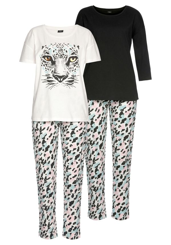 BUFFALO BUFFALO Пижама  синьо / розово / черно / бяло