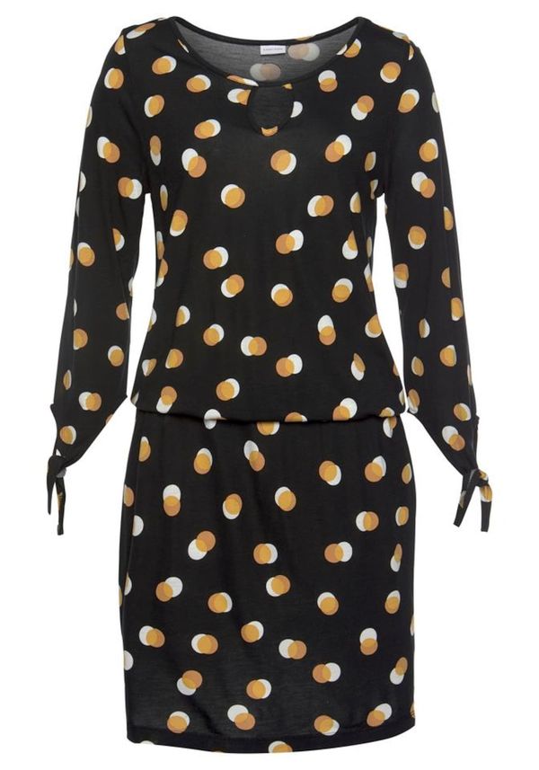 BUFFALO BUFFALO Плажна рокля  жълто / черно / бяло