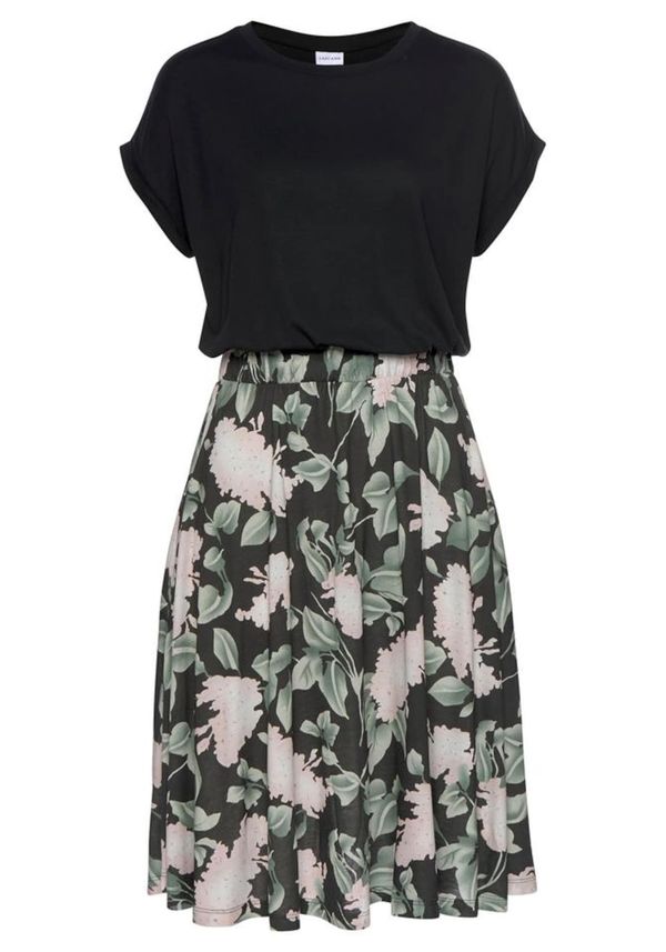 BUFFALO BUFFALO Рокля 'BF Kleid Cottage Paperba'  бледорозово / черно