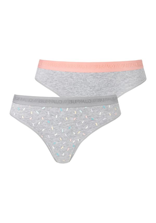 BUFFALO BUFFALO Слип 'LM String'  сиво / пъстро