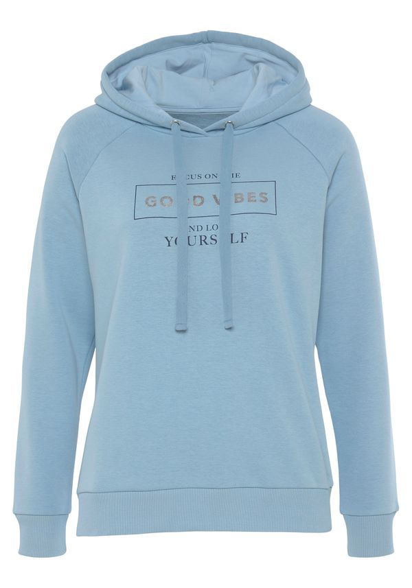 BUFFALO BUFFALO Суичър  светлосиньо / черно / сребърно