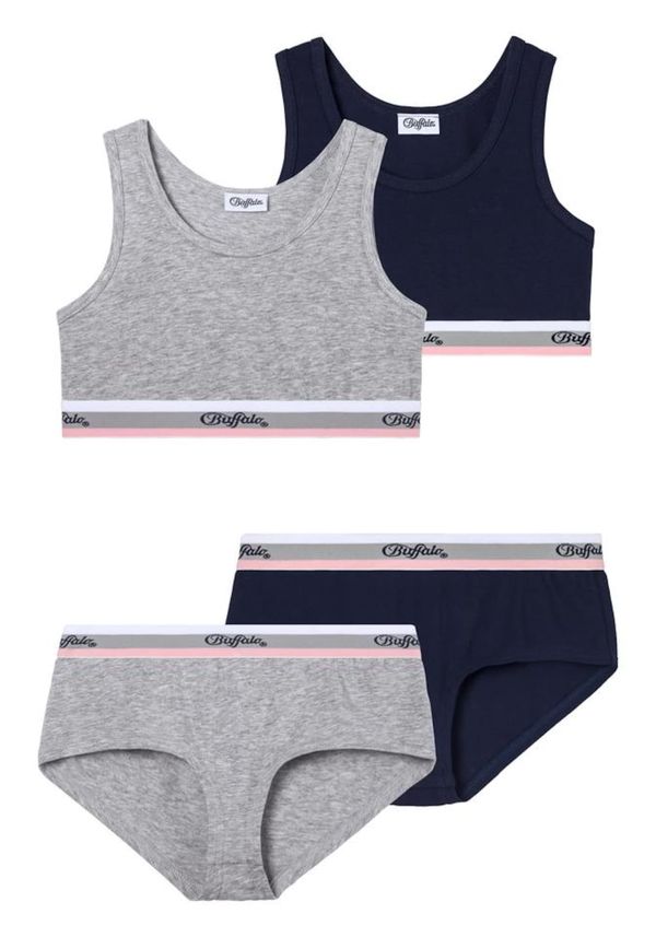 BUFFALO BUFFALO Сутиен  нейви синьо / графитено сиво