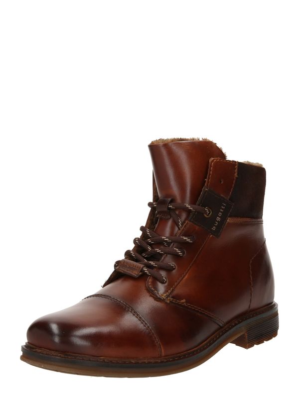 bugatti bugatti Боти с връзки 'Mirato'  кафяво