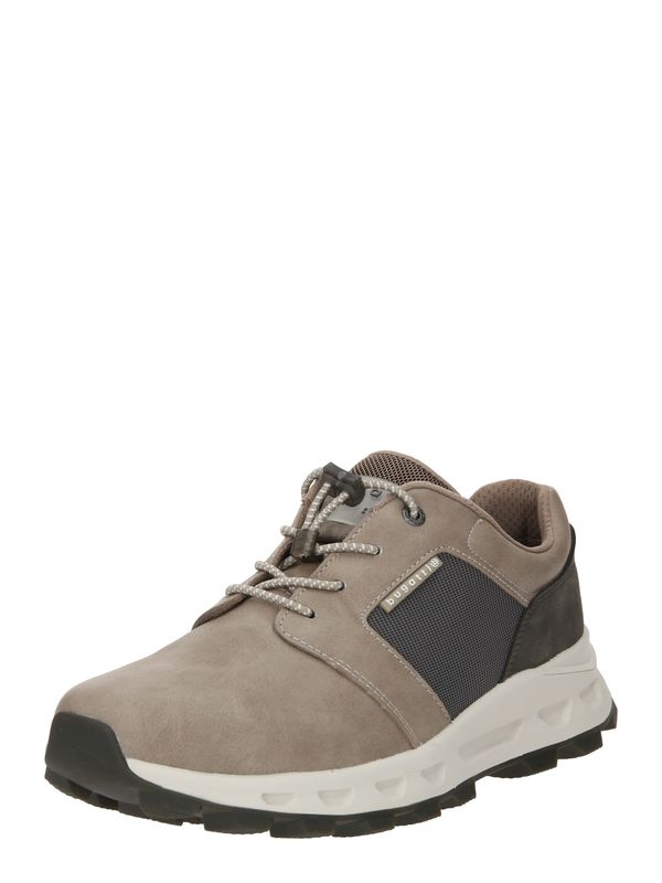 bugatti bugatti Ниски маратонки 'Ceres'  таупе сиво / тъмносиво / бяло