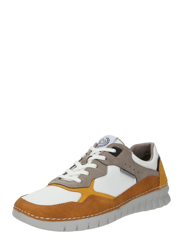 bugatti bugatti Ниски маратонки 'Palenque'  кафяво / коняк / сиво / бяло