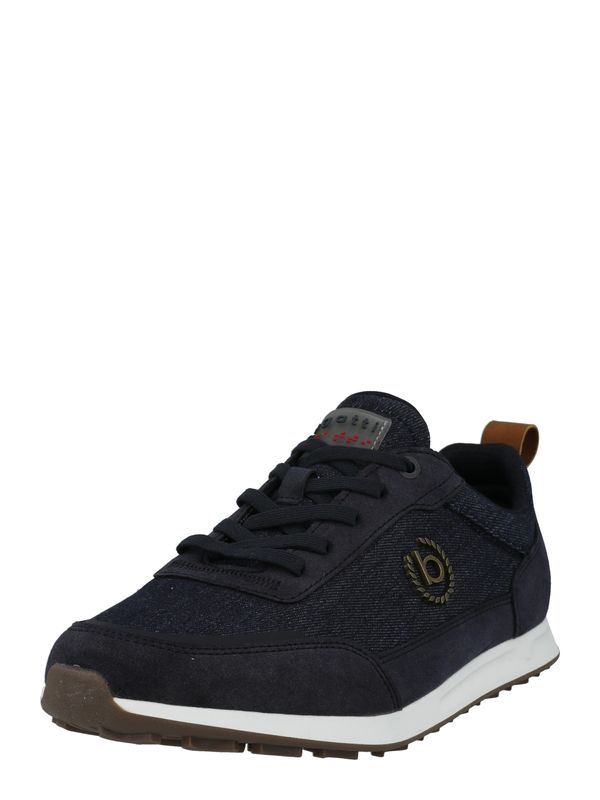 bugatti bugatti Ниски маратонки 'Ross'  тъмносиньо / коняк / червено