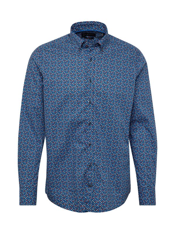 bugatti bugatti Риза  нейви синьо / светлосиньо / червено / бяло