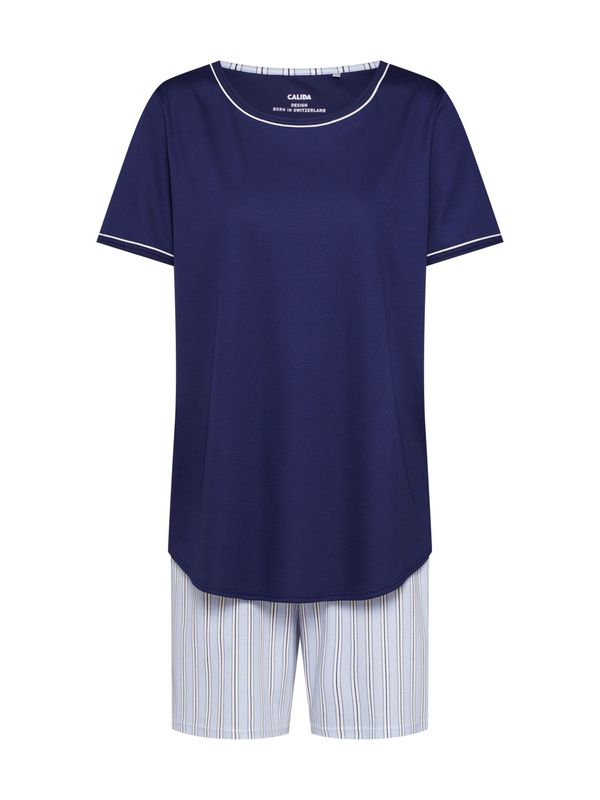 CALIDA CALIDA Пижама 'Sweet Dreams'  синьо / бяло