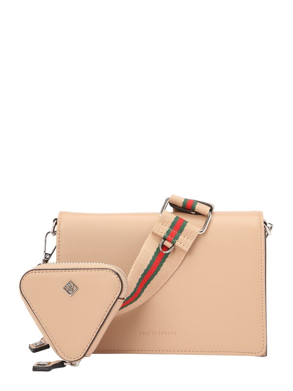CALL IT SPRING CALL IT SPRING Чанта с презрамки 'AEROVIVA'  бежово / зелено / червено