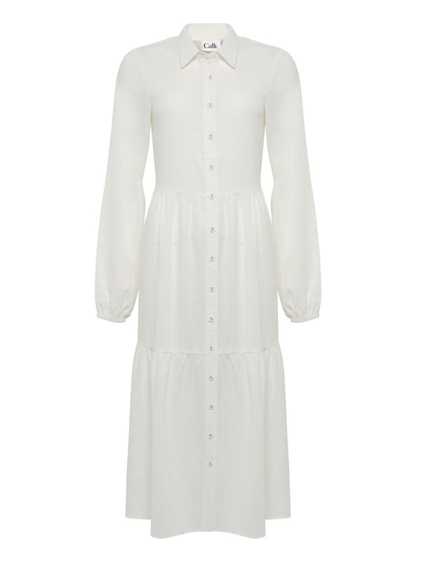 Calli Calli Рокля тип риза 'KYRA'  бяло