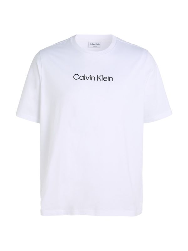 Calvin Klein Big & Tall Calvin Klein Big & Tall Тениска 'HERO'  черно / бяло