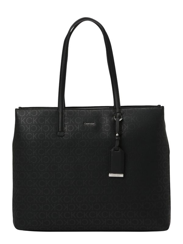 Calvin Klein Calvin Klein "Чанта тип ""Shopper"""  сиво / черно