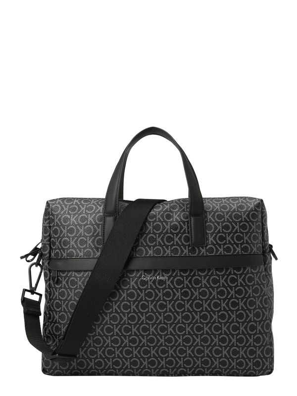 Calvin Klein Calvin Klein Чанта за лаптоп  сиво / черно / сребърно / бяло