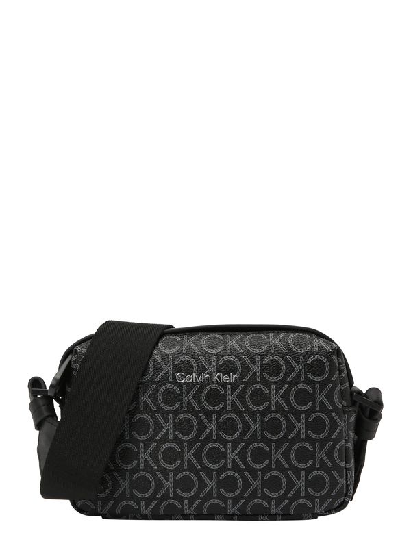 Calvin Klein Calvin Klein Чанта за през рамо тип преметка 'Must'  черно / бяло