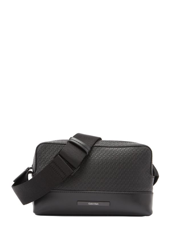 Calvin Klein Calvin Klein Чанта за през рамо тип преметка  сиво / черно