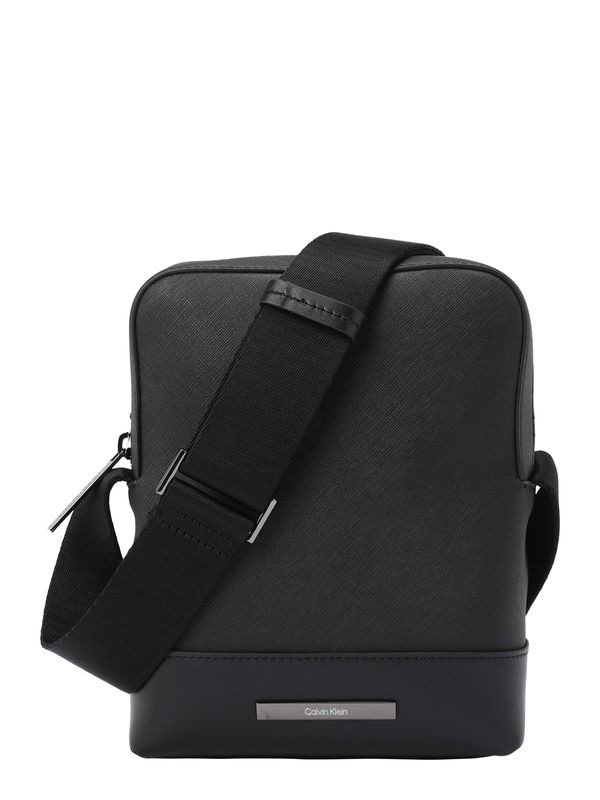 Calvin Klein Calvin Klein Чанта за през рамо тип преметка  сиво / черно