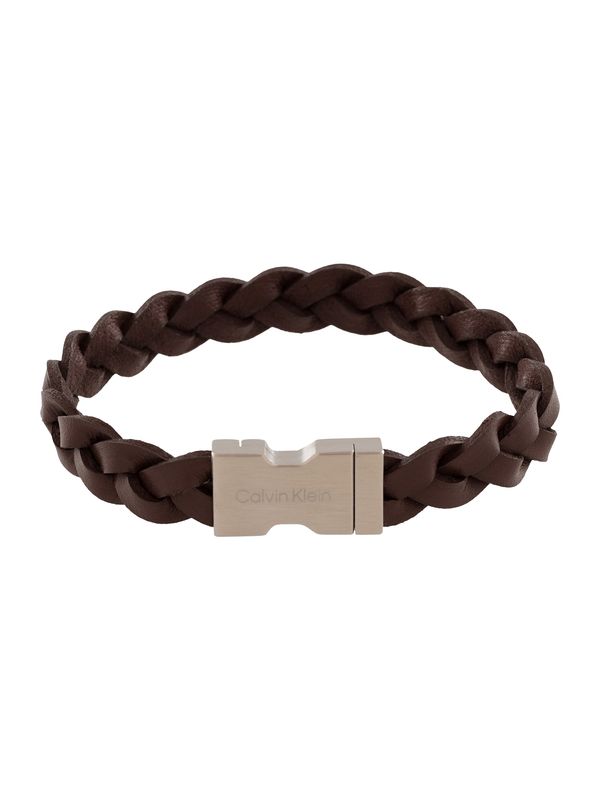 Calvin Klein Calvin Klein Гривна  тъмночервено / сребърно