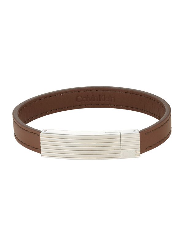 Calvin Klein Calvin Klein Гривна  тъмнокафяво / сребърно