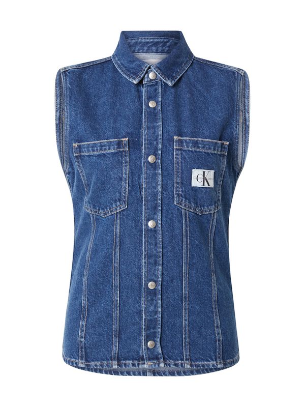 Calvin Klein Jeans Calvin Klein Jeans Блуза 'LEAN'  син деним