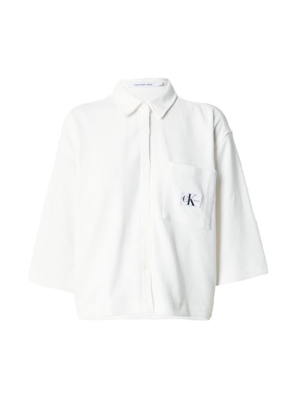 Calvin Klein Jeans Calvin Klein Jeans Блуза  сиво / черно / бяло