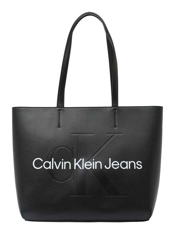 Calvin Klein Jeans Calvin Klein Jeans "Чанта тип ""Shopper"""  черно / бяло