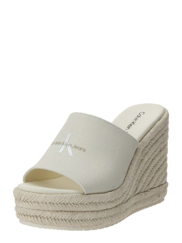 Calvin Klein Jeans Calvin Klein Jeans Чехли  бежово / черно / бяло