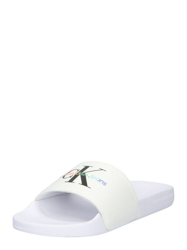 Calvin Klein Jeans Calvin Klein Jeans Чехли 'PRIDE'  синьо / оранжево / черно / бяло