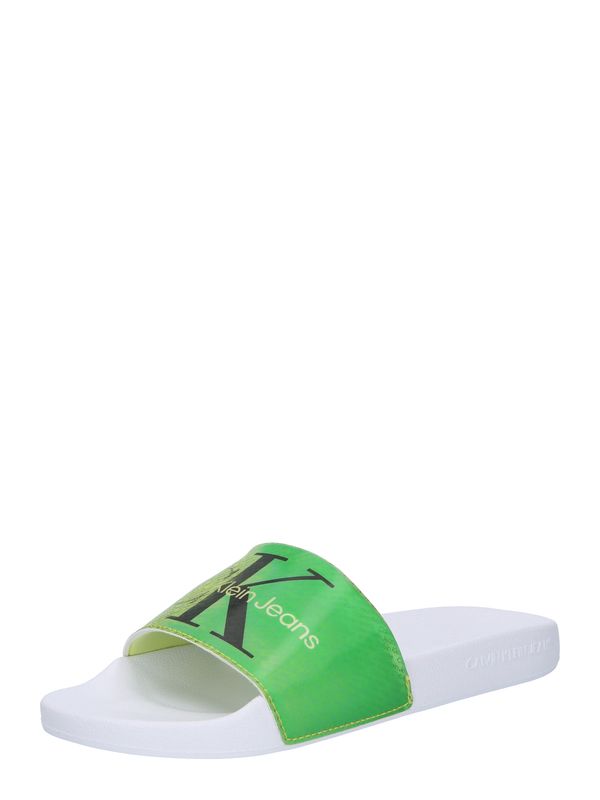 Calvin Klein Jeans Calvin Klein Jeans Чехли  зелено / киви / черно / бяло