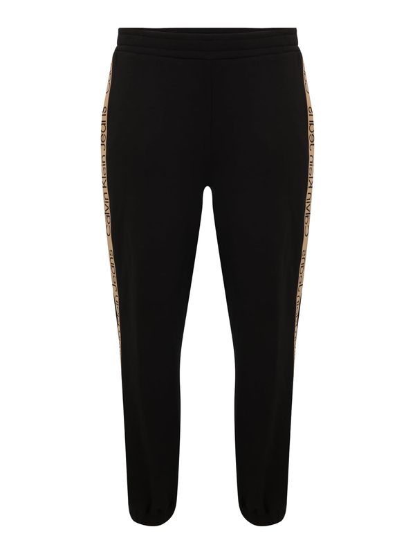 Calvin Klein Jeans Curve Calvin Klein Jeans Curve Панталон  светлокафяво / черно