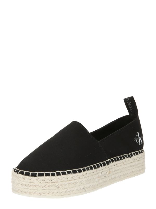 Calvin Klein Jeans Calvin Klein Jeans Еспадрили  сиво / черно / бяло