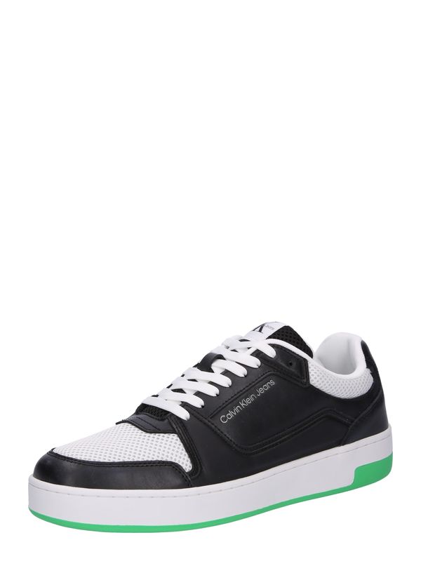 Calvin Klein Jeans Calvin Klein Jeans Ниски маратонки 'BASKET'  черно / бяло