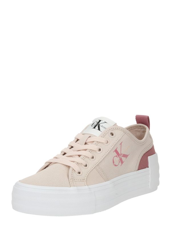 Calvin Klein Jeans Calvin Klein Jeans Ниски маратонки 'Bold'  пудра / пепел от рози / черно / мръсно бяло