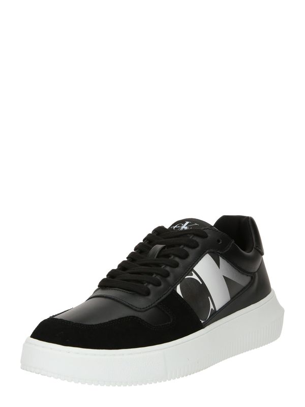 Calvin Klein Jeans Calvin Klein Jeans Ниски маратонки  черно / сребърно