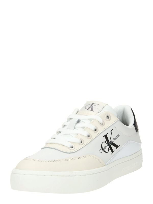 Calvin Klein Jeans Calvin Klein Jeans Ниски маратонки 'CLASSIC'  бежово / тъмносиво / черно / бяло