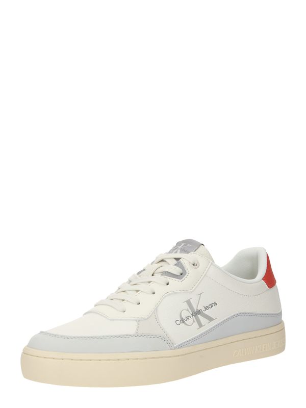 Calvin Klein Jeans Calvin Klein Jeans Ниски маратонки 'CLASSIC'  сиво / червено / бяло