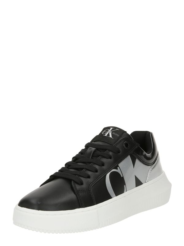 Calvin Klein Jeans Calvin Klein Jeans Ниски маратонки  сребърно сиво / черно