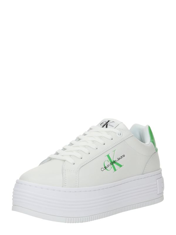 Calvin Klein Jeans Calvin Klein Jeans Ниски маратонки  тревнозелено / черно / бяло