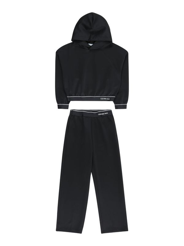 Calvin Klein Jeans Calvin Klein Jeans Облекло за бягане  черно / мръсно бяло